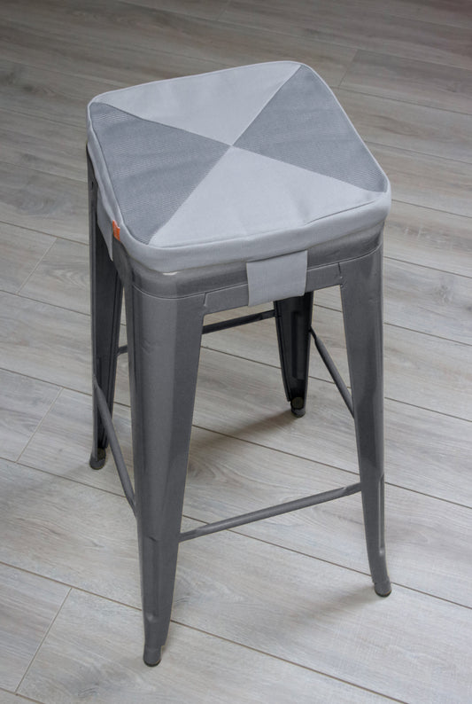 Tolix Bar Stool Cushion; Cement + Storm