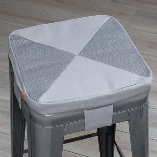 Tolix Bar Stool Cushion; Cement + Storm