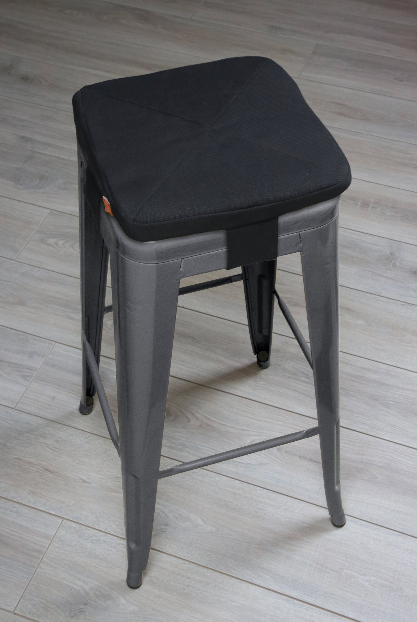 Tolix Bar Stool Cushion; Charcoal