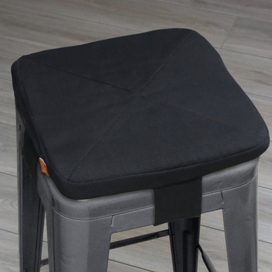 Tolix Bar Stool Cushion; Charcoal