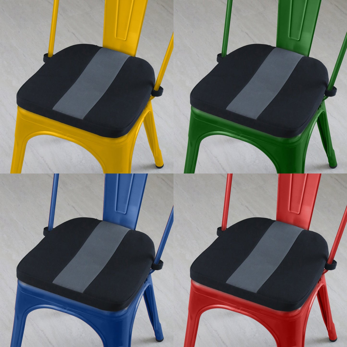 Tolix metal chair seat cushion by Bixby Cushions