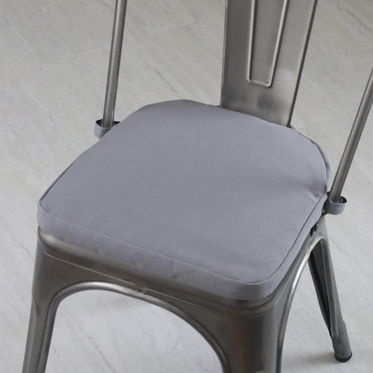 Tolix Bistro Chair Reversible Cushion; Storm + Cement Stripe